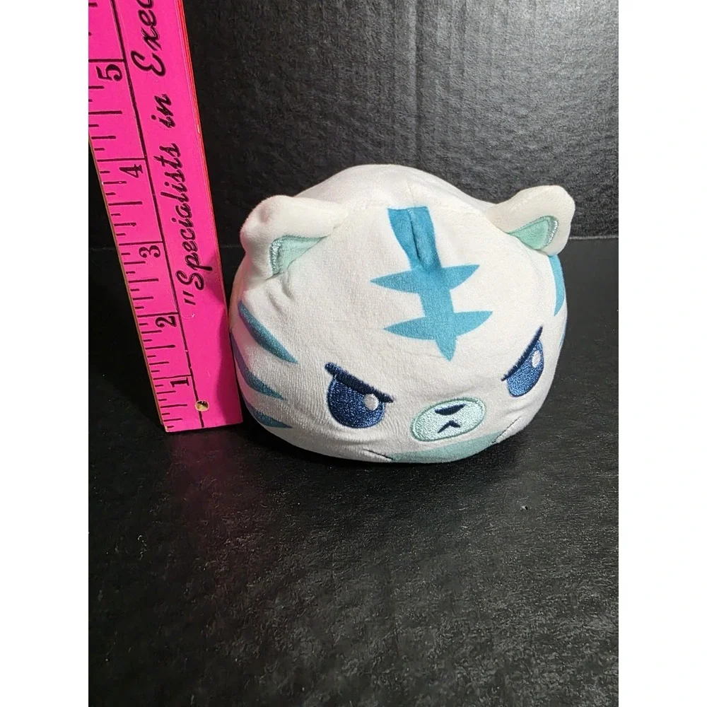 TeeTurtle TABBY CAT Orange‎ Happy Kitty, Blue Icy Mad Cat Transforming Plush